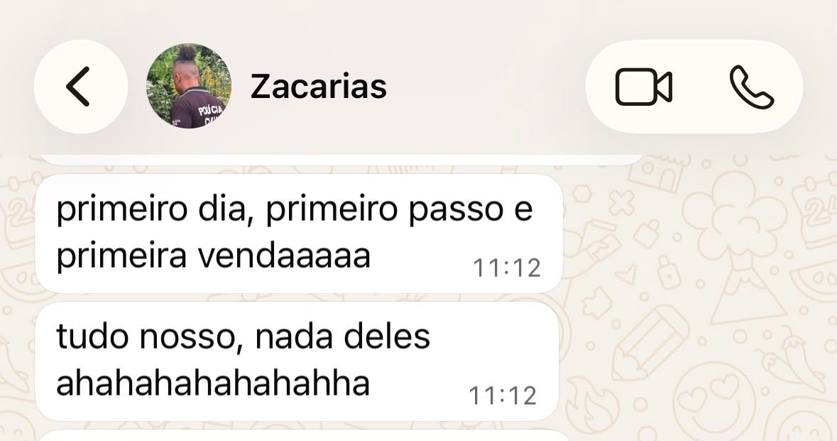Print de depoimento do cliente comemorando a primeira venda no primeiro dia